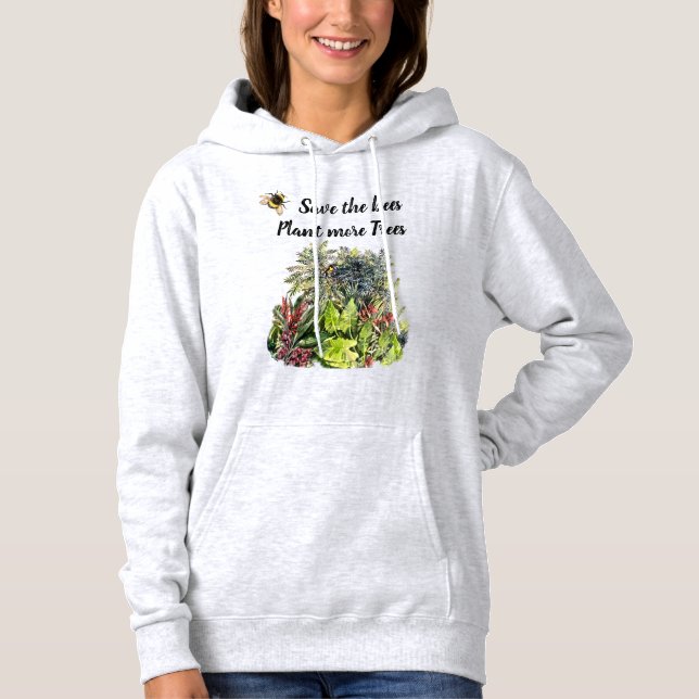 Moletom Salvem as abelhas, plantam mais árvores (Frente)