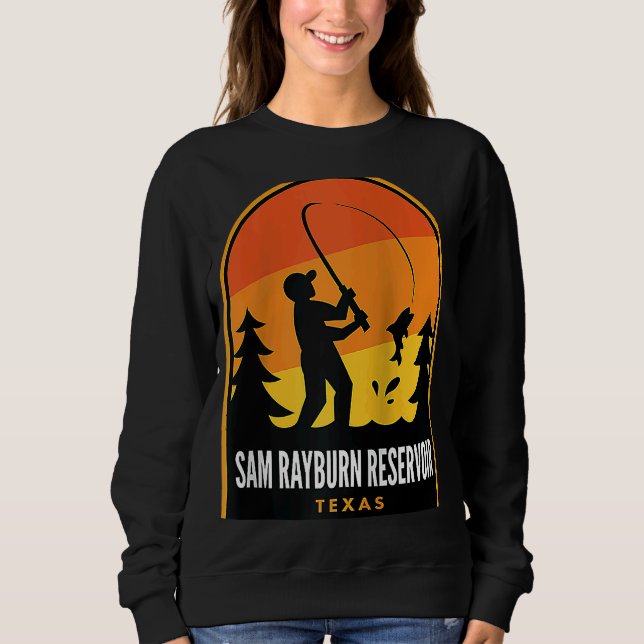 Moletom Sam Rayburn Reservoir Texas Fisheries Raglan (Frente)