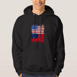 Moletom Samoa EUA América Bandeira Samoana Raízes Samoanas
