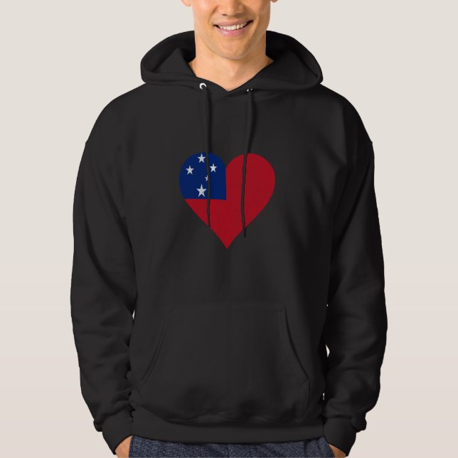 Moletom Samoan Roots Heart Samoan Flag Samoa Samoa Samoan  (Frente)
