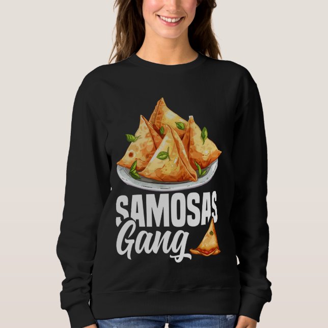 Moletom Samosas Comida Samosa Culinária de Alimentos Veget (Frente)