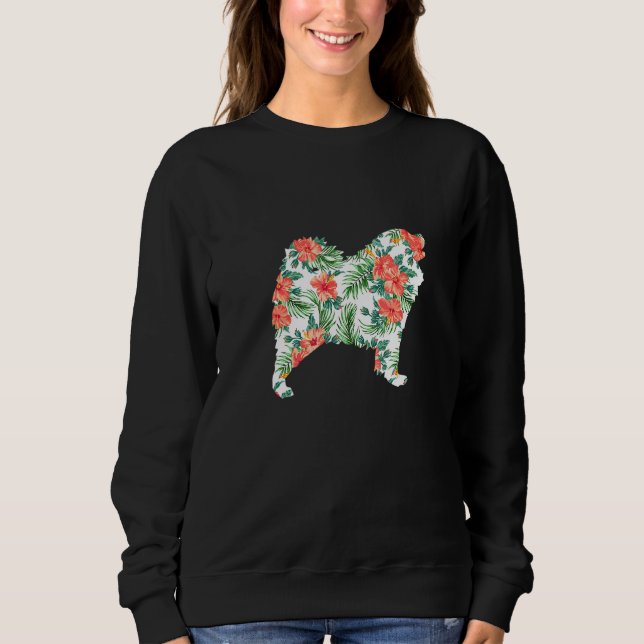 Moletom Samoyed Aloha Hawaiian Dog (Frente)
