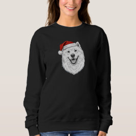 Moletom Samoyed Christmas Sweatshirt–Custom Name Dog Gift