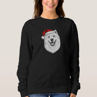 Moletom Samoyed Christmas Sweatshirt–Custom Name Dog Gift