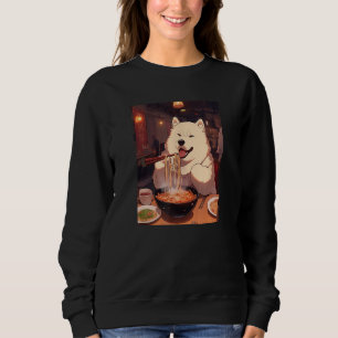 Moletom Samoyed Ramen Funny Dog Comida Japonesa