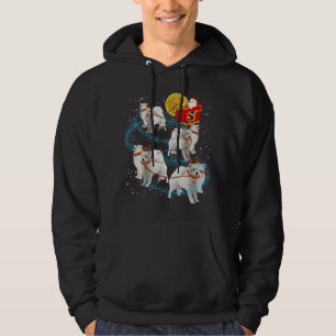 Moletom Samoyed Reindeer Christmas Lights Pajama