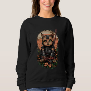Moletom Samurai Cat Ninja Shark Kanagawa Tee