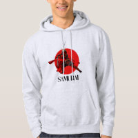 Samurai Hoodie - Cultura Japonesa Baseball Ha