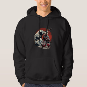 Moletom Samurai Lemur Japonês Ninja Lemur Ocean Wave Saku