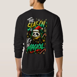 Moletom Samurai Panda Christmas Magic Men's Edgy Winter