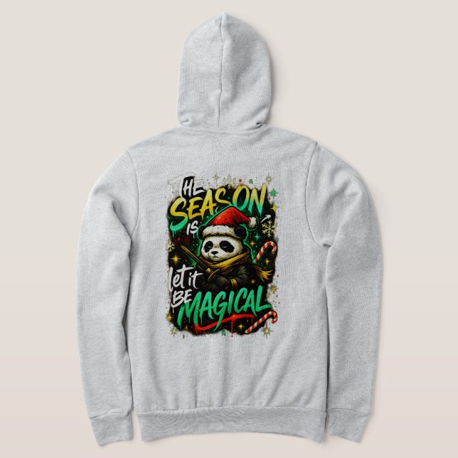Moletom Samurai Panda Christmas Magical Women's Holiday (Postura das costas)