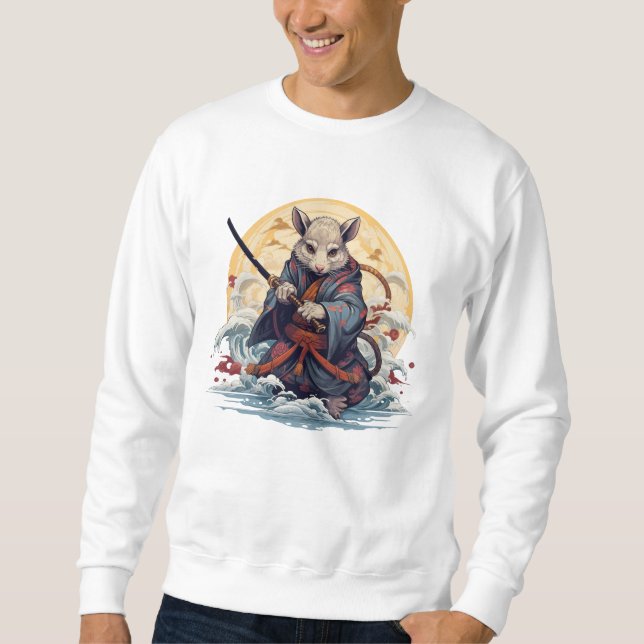 Moletom Samurai Rat Men's Hoodies & Sweatshirts (Frente)