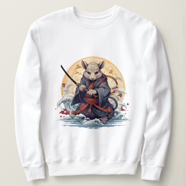 Moletom Samurai Rat Women's Hoodies & Sweatshirts (Frente do Design)
