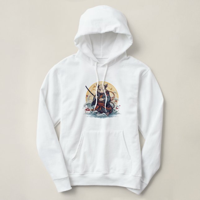 Moletom Samurai Rat Women's Hoodies & Sweatshirts (Frente do Design)