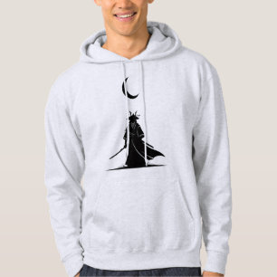 Moletom Samurai Sob a Lua Crescente - Japão Minimalista