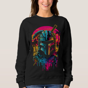 Moletom Samurai Synthwave Retrowave Gráfico Colorido dos A