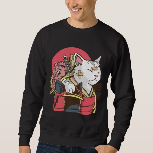 Moletom Samurai Warrior Cat (Frente)