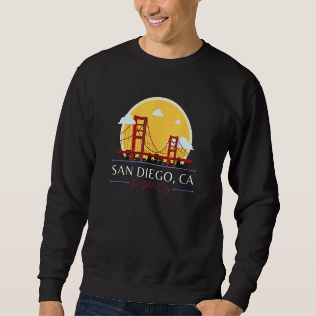Moletom San Diego CA Ponte Golden Gate Geografia Errada Be (Frente)