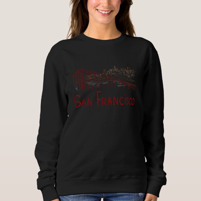 Moletom San Francisco City California souvenir  for men wo (Frente)