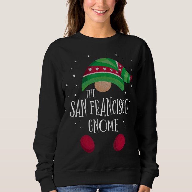 Moletom San Francisco Gnome Family Matching Christmas Paja (Frente)