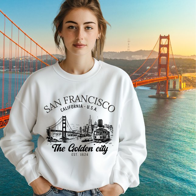 Moletom San Francisco Golden City Vintage  (Criador carregado)