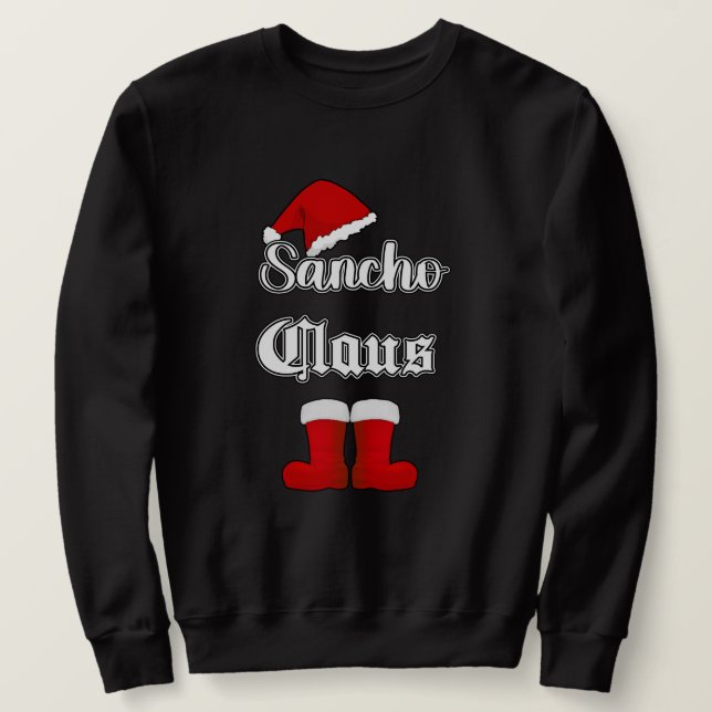 Moletom Sancho Claus Engraçado Natal (Frente do Design)