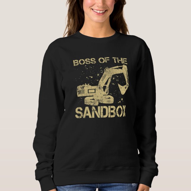 Moletom Sandbox Boss Excavator Driver Heavy Equipment Oper (Frente)