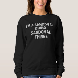Moletom Sandoval Funny Surname Family Tree Birthday Reuni