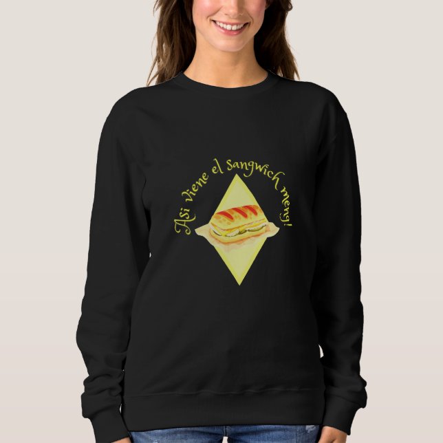 Moletom Sandwich Cubano Caveat Dark Background Edition (Frente)