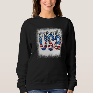 Moletom Sangramento Feito Na Bandeira Americana Patriótica