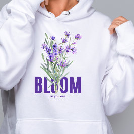 Moletom Sangue como você é um Hoodie de flor selvagem