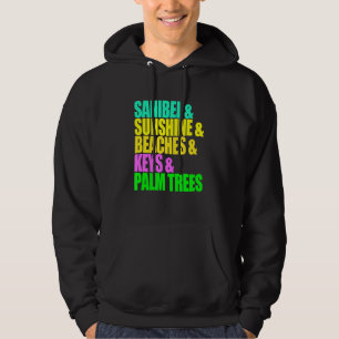 Moletom Sanibel Florida Beaches Palm Trees Sunshine Vacati