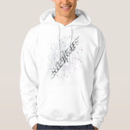 Moletom Sanitas - (branco) Hoodie quebrado das estrelas