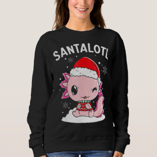 Moletom Santa Axolotl Amphibian Merry Christman Xmas Day A