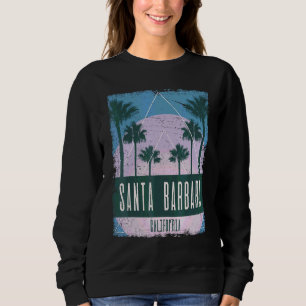 Moletom Santa Barbara Califórnia CA Vaporwave Antigo Retrô