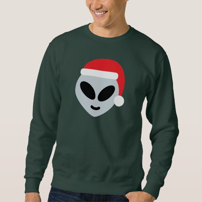 Moletom santa claus alienígena emoji (Frente)