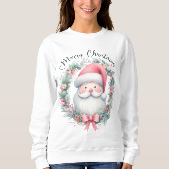 Moletom Santa Claus Merry Christmas Sweatshirt (Frente)