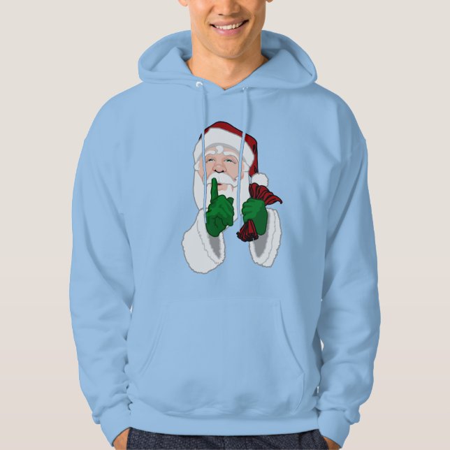 Moletom Santa Clause Hoodie Sweatshirt Papais noeis Sweats (Frente)