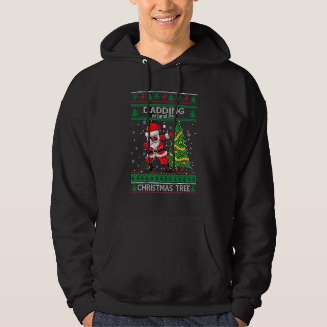 Moletom Santa Dabbing Around the Ugly Christmas Sweater Tr (Frente)