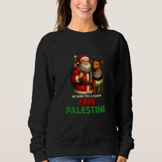 Moletom Santa for Palestine – Christmas Peace