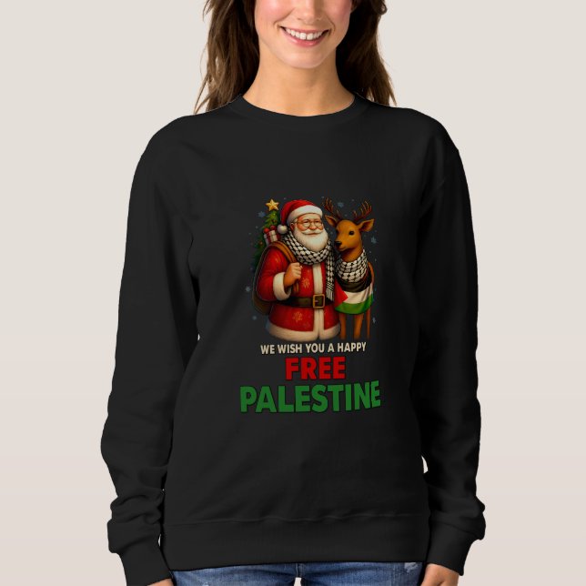 Moletom Santa for Palestine – Christmas Peace (Frente)