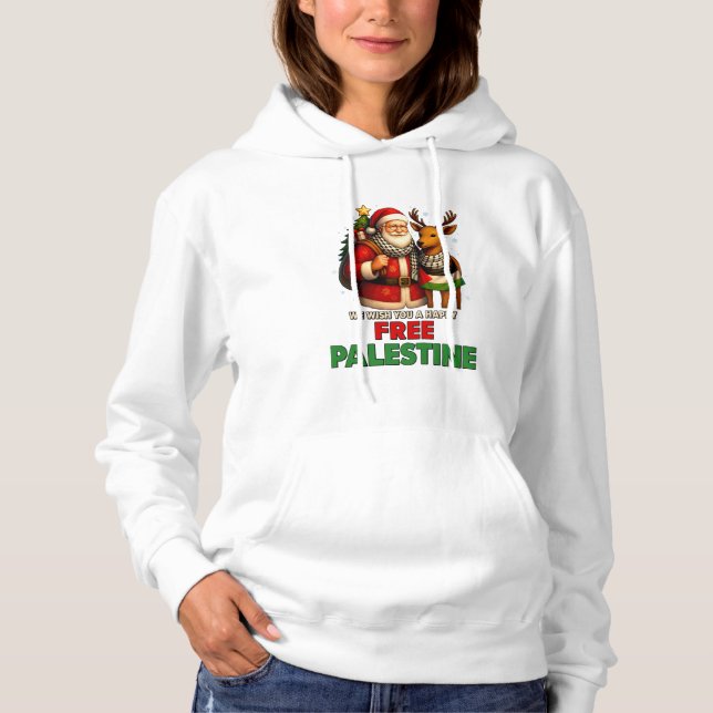 Moletom Santa for Palestine – Christmas Peace (Frente)