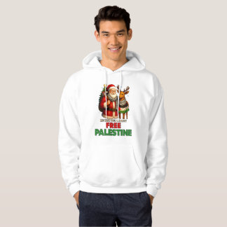 Moletom Santa for Palestine – Christmas Peace
