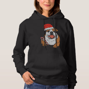 Moletom Santa Hat English Bulldog Dog Natal