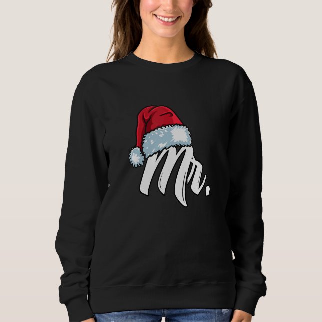 Moletom Santa Hat Mr  Partner Outfit For Christmas (Frente)