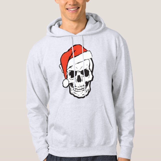 Moletom Santa Hull Pun Piada Engraçado Hoodie de Natal (Frente)