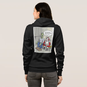Moletom Santa Na Cadeia mulheres preto Bella camisola de f