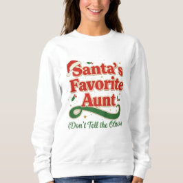 Moletom Santa’s Favorite Aunt Christmas Shirt – Funny 