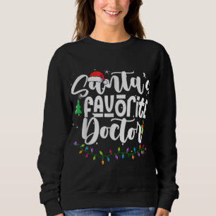 Moletom Santas Favoritas Doutor Natal Santa Hat Xmas Li