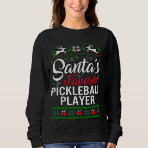 Moletom Santas Favoritas Jogador de Pickleball Fora de Nat